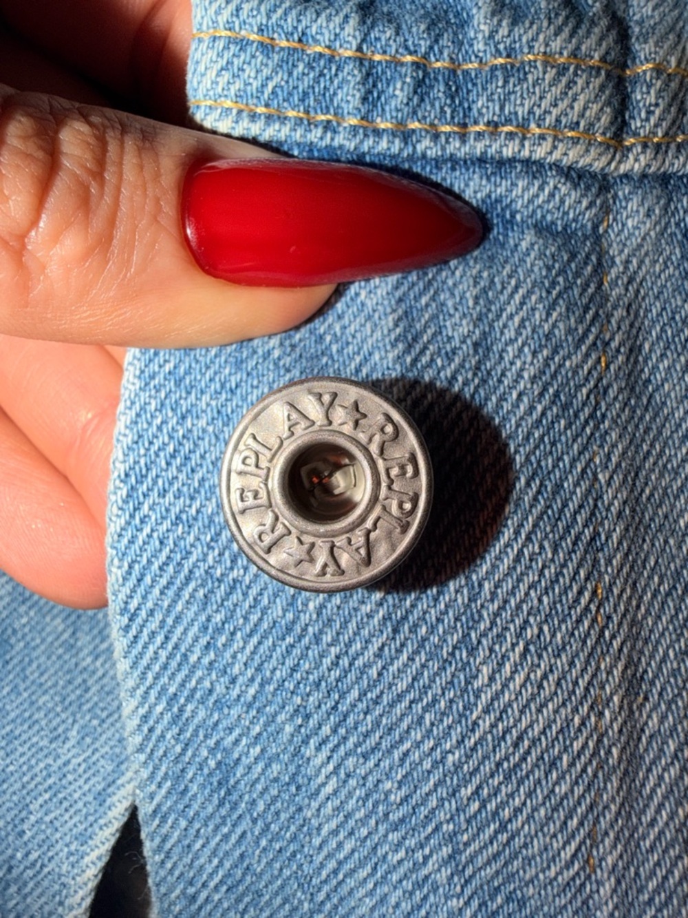 AUTHENTIC VINTAGE REPLAY JEANS MADE IN ITALY DENIM JACKET XS EXCELLENT CONDITION - Picture 5 of 8